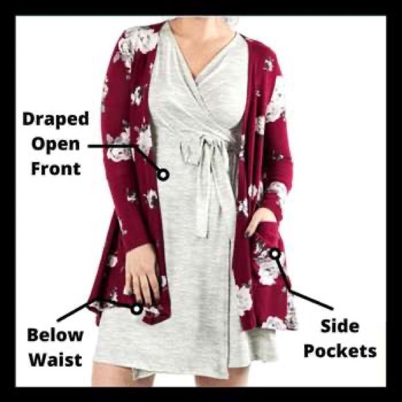 LuLaRoe 3XL Caroline cardigan with TC2 Christmas leggings - Picture 12 of 15